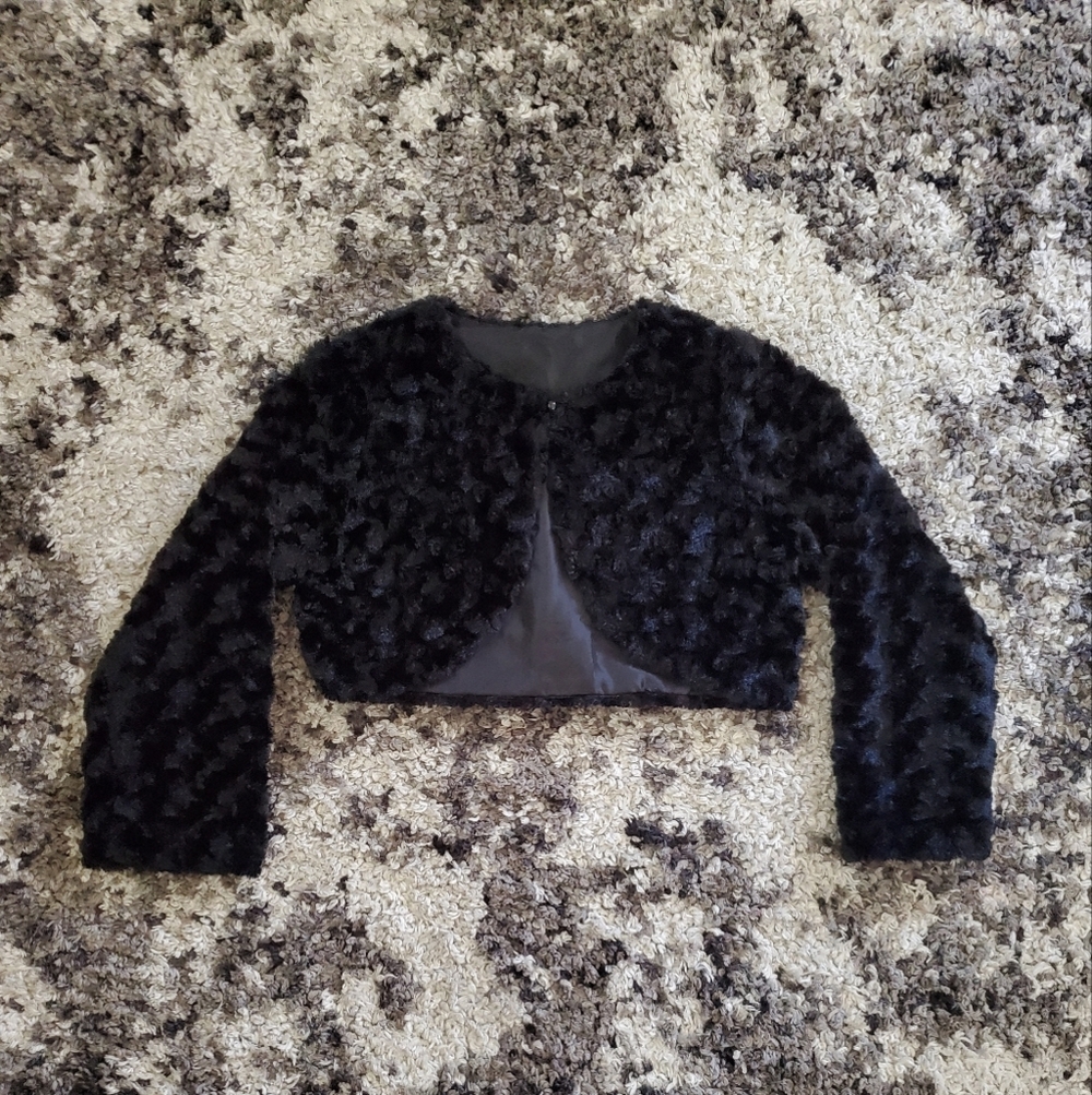 SWEET KIDS USA Faux-Fur Cover Up Jacket Cape